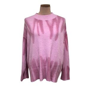 Tiger Mist Sweater Size Small Pastel Pink Tie Dye